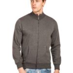 Fleece High Neck Charcoal Gray 330 Gsm