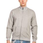 Fleece High Neck Light Gray 330Gsm